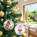 Esferas Transparentes Personalizables Encastrables Para Arbol De Navidad X 24 Unidades Trasparente