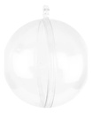 Esferas Transparentes Personalizables Encastrables Para Arbol De Navidad X 24 Unidades Trasparente