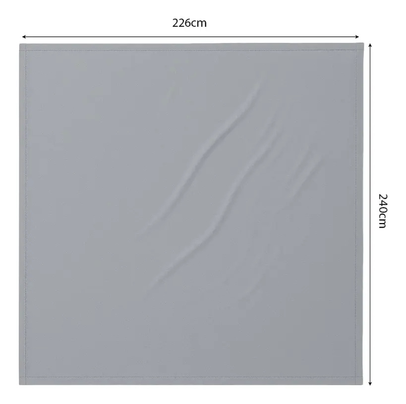 Combo King Frazada Aterciopelada 200x230 Gris + Sábanas Dakota 600 Hilos Gris Liso 1 Kg