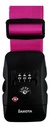 Correa De Seguridad Para Valijas Con Combinación Numérica Ajustable 2 Metros Color Rosado Rosa Lisa