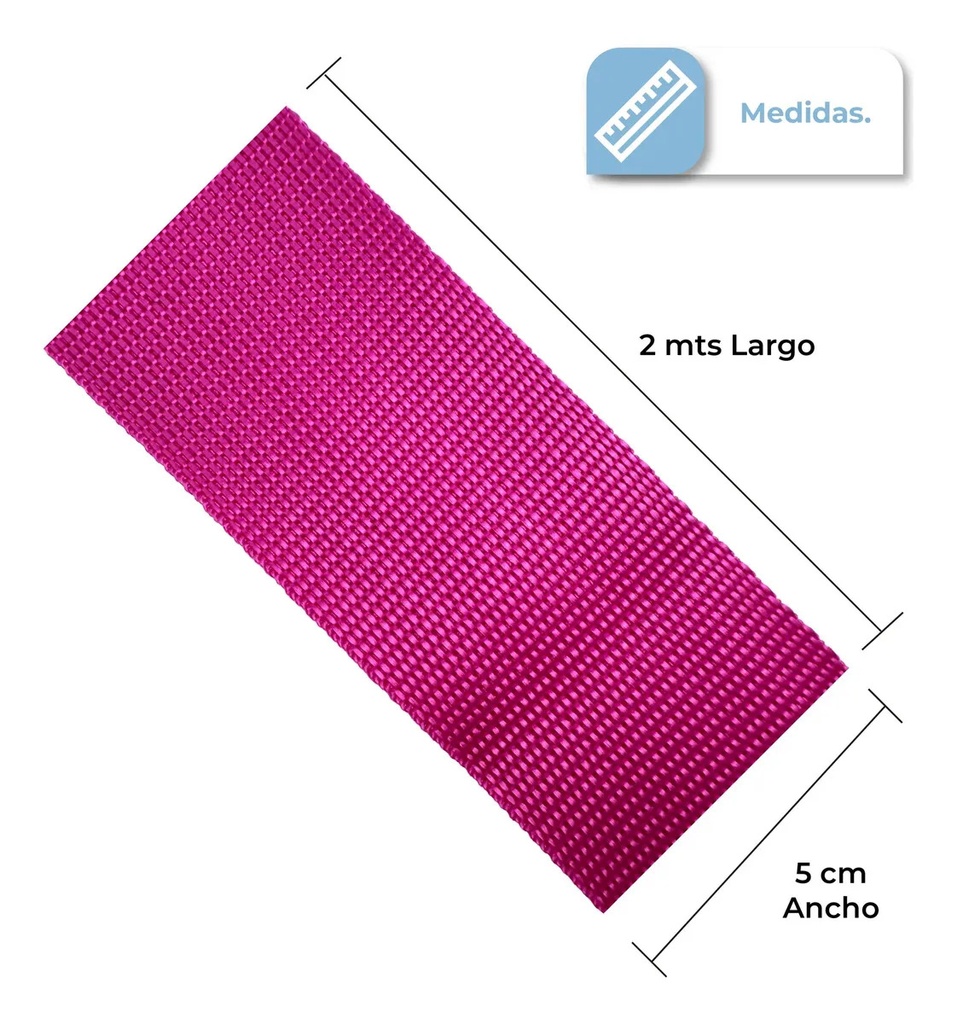 Correa De Seguridad Para Valijas Con Combinación Numérica Ajustable 2 Metros Color Rosado Rosa Lisa
