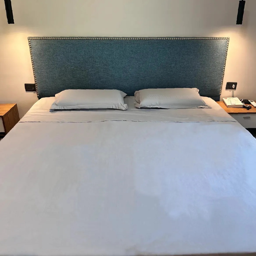 Combo 2 Juegos De Sábanas King Size Lisas Suaves Con Ajustable Y Fundas Ropa De Cama Premium En Color Gris Liso