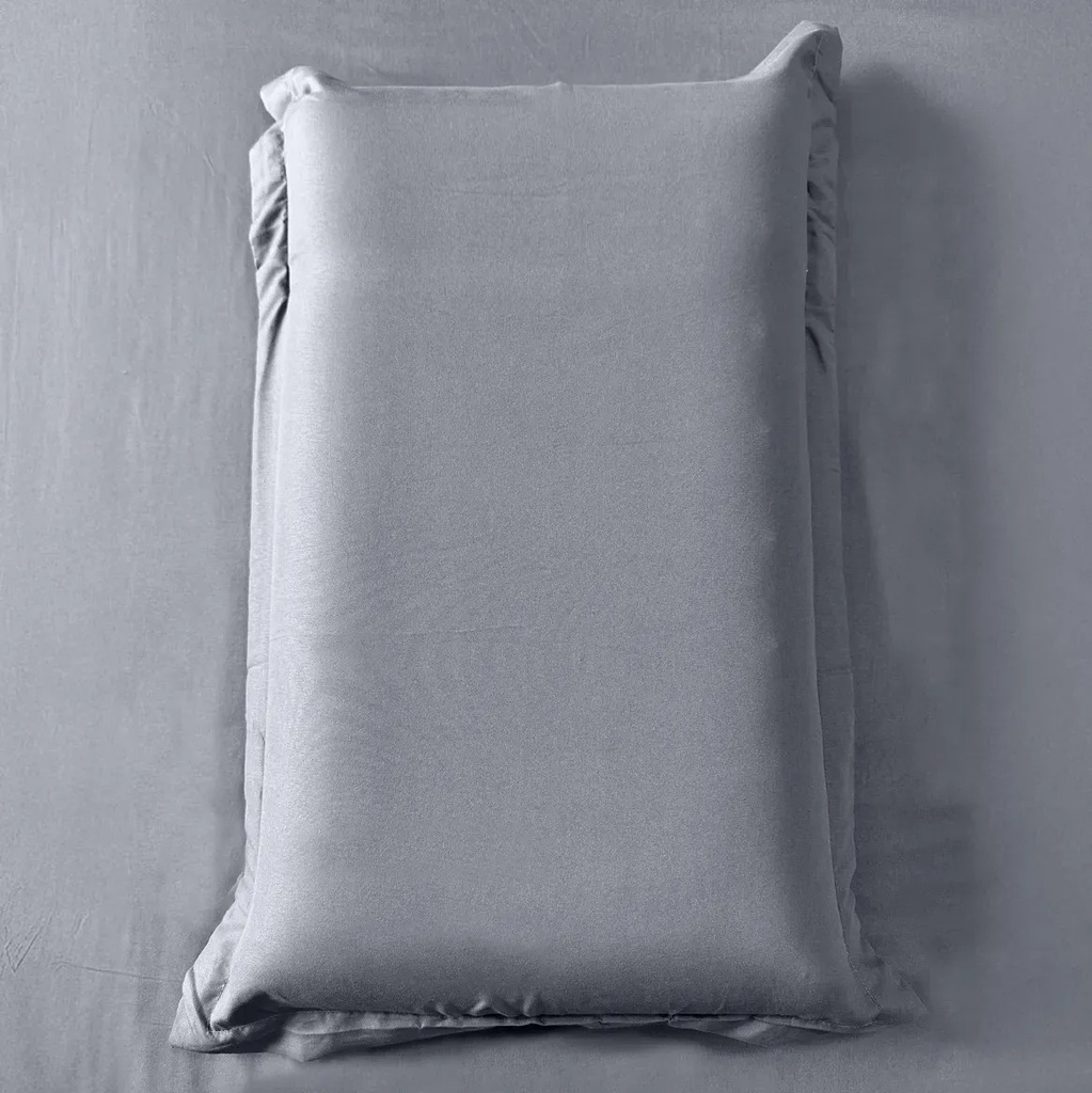 Combo 2 Juegos De Sábanas King Size Lisas Suaves Con Ajustable Y Fundas Ropa De Cama Premium En Color Gris Liso