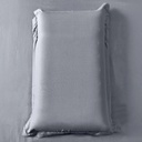 Combo 2 Juegos De Sábanas King Size Lisas Suaves Con Ajustable Y Fundas Ropa De Cama Premium En Color Gris Liso