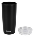 Vaso Térmico 400ml Dakota Acero + Plástico Con Tapa Frio Calor Color Negro Liso