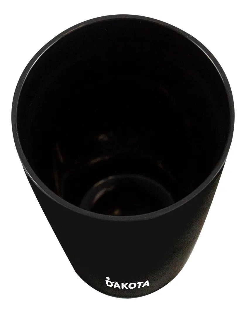 Vaso Térmico 400ml Dakota Acero + Plástico Con Tapa Frio Calor Color Negro Liso
