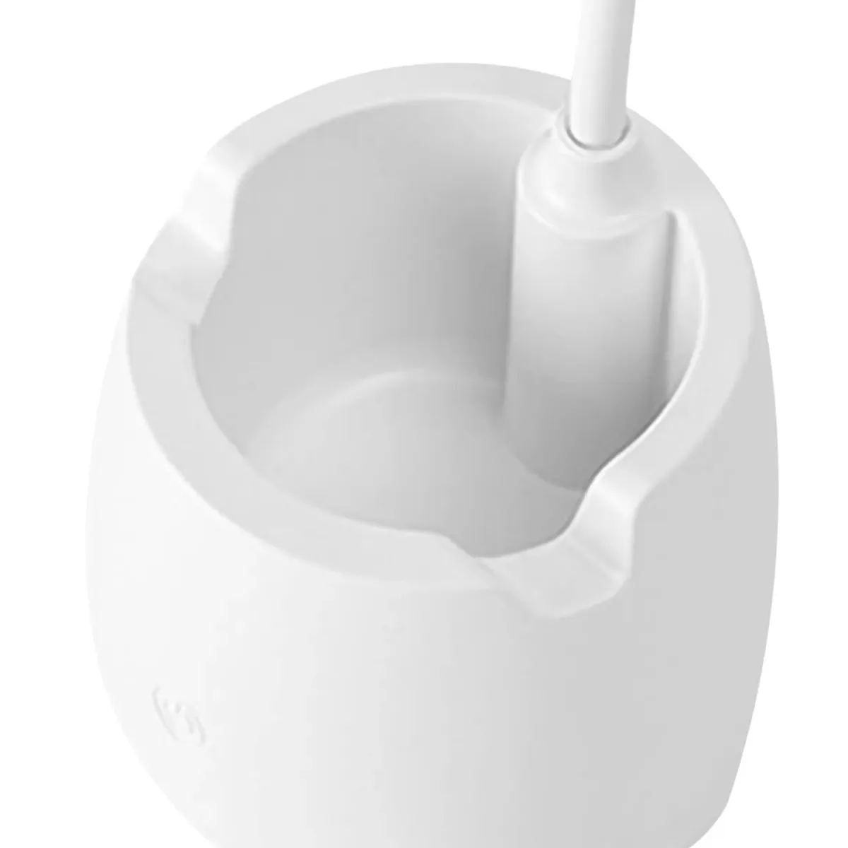 Combo X2 Lámpara Led Recargable Flexible Dakota Con Porta Lapiceros Y Soporte Para Celular, Velador De Escritorio Blanco