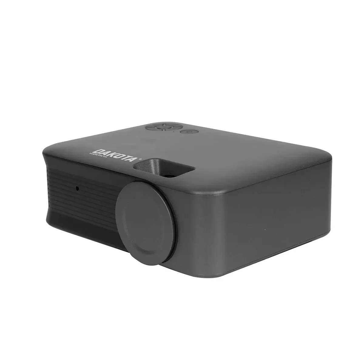 Combo Mini Proyector Portátil Dakota Full Hd 1080p Con Pantalla Proyector Eléctrica 120 Pulgadas Motorizada Control Remoto Cine En Casa Negro
