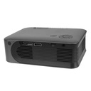 Combo Mini Proyector Portátil Dakota Full Hd 1080p Con Pantalla Proyector Eléctrica 120 Pulgadas Motorizada Control Remoto Cine En Casa Negro