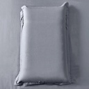Juego De Sábanas 196 Cm Largo X 182 Cm Ancho Dakota 600 Hilos Suaves Resistentes Color Gris