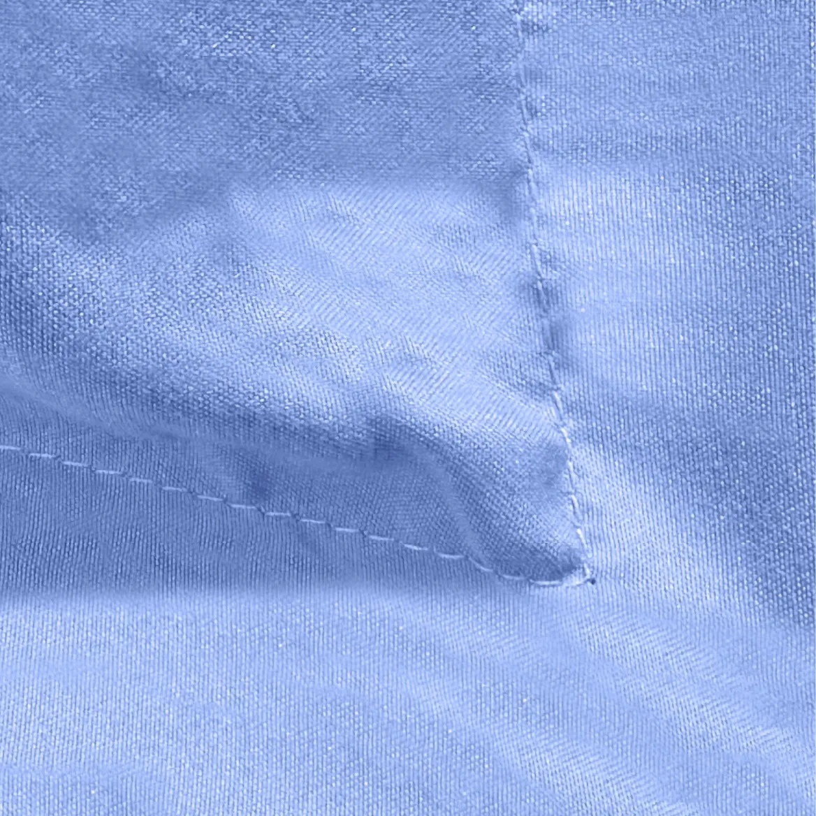Juego De Sábanas 196 Cm Largo X 182 Cm Ancho Dakota 600 Hilos Suaves Resistentes Color Azul Liso