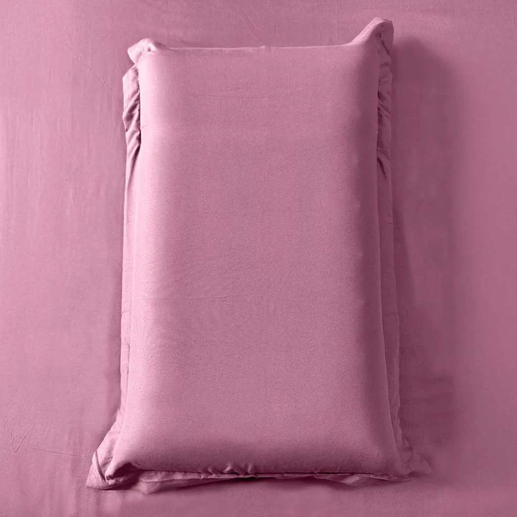 Juego De Sábanas 196 Cm Largo X 182 Cm Ancho Dakota 600 Hilos Suaves Resistentes Color Rosa Lila