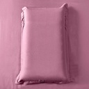 Juego De Sábanas 196 Cm Largo X 182 Cm Ancho Dakota 600 Hilos Suaves Resistentes Color Rosa Lila