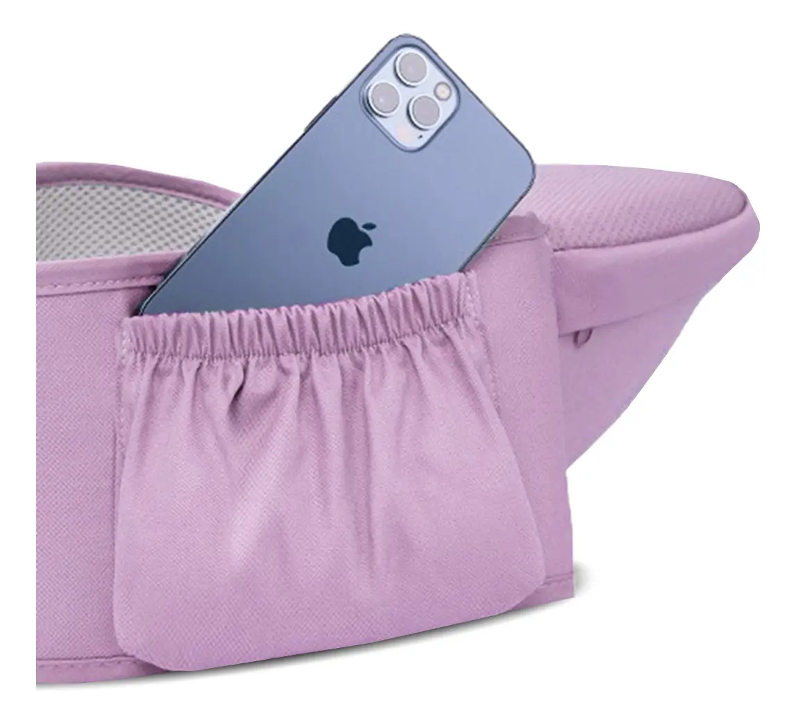 Mochila Fular Porta Bebe Canguro Multifuncional Dakota Color Rosa Rosa