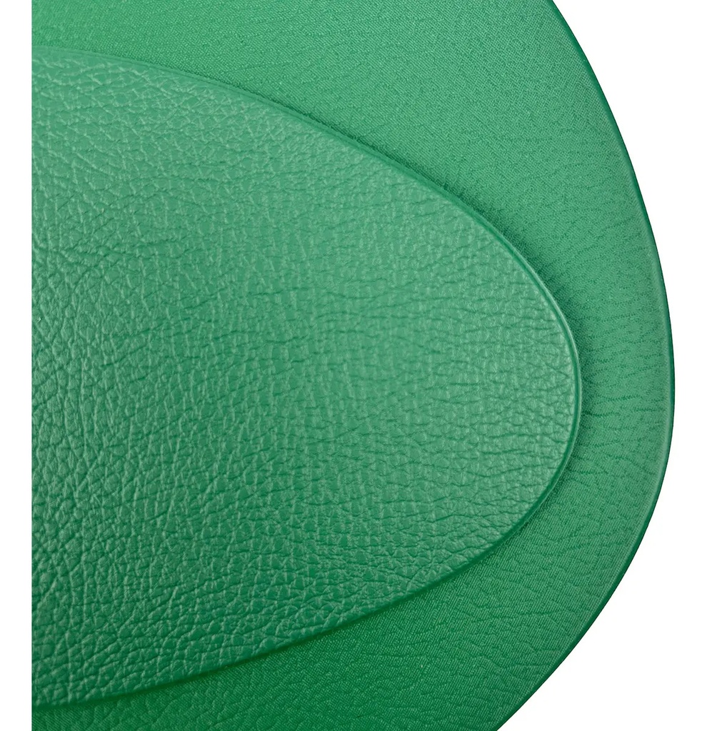 Combo Set X 6 Individuales + 6 Posavasos De Mesa Dakota Porta Cubiertos Pvc Deco Lavable Color Verde