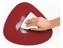 Combo Set X 6 Individuales + 6 Posavasos De Mesa Dakota Porta Cubierto Pvc Deco Lavable Color Rojo Liso