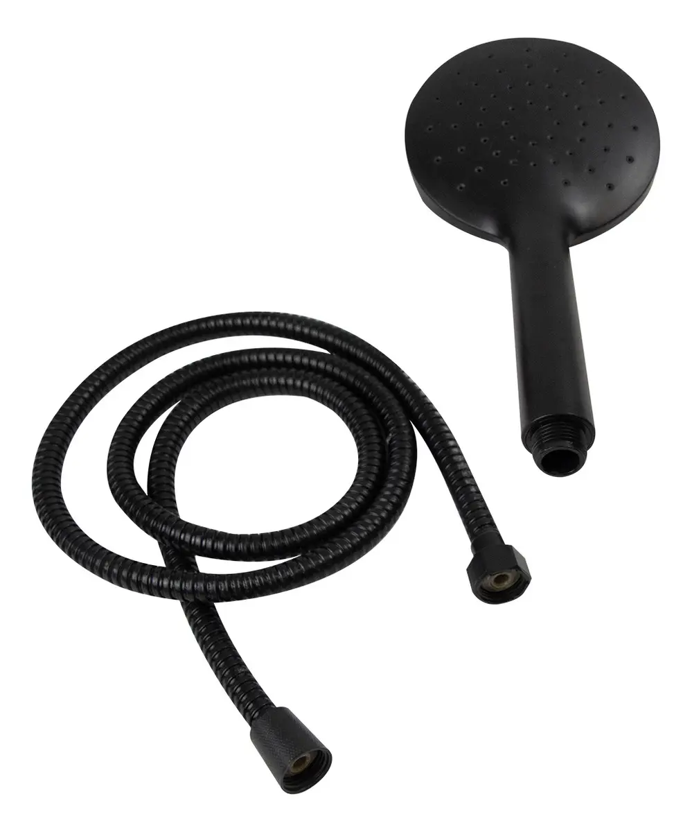 Grifería Ducha Monocomando Dakota Cerámico Bañera Canilla Color Negro Mate