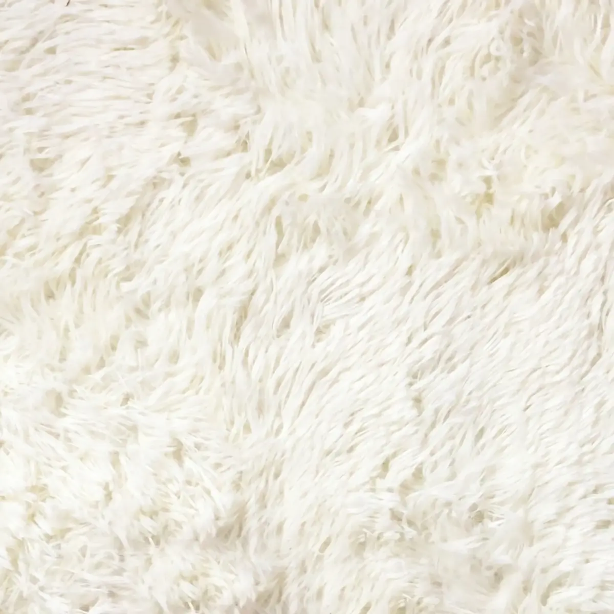 Alfombra Pelo 150x100cm Dakota Suave Antideslizante Multiuso Living Dormitorio Baño Color Blanco 1 M 1.5 M