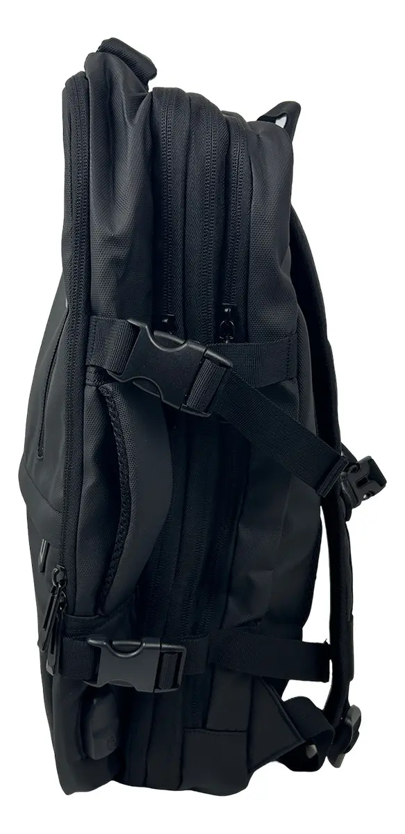 Mochila Para Carry On De Viaje Reforzada Dakota Impermeable Portanotebook Con Usb Color Negra Negro