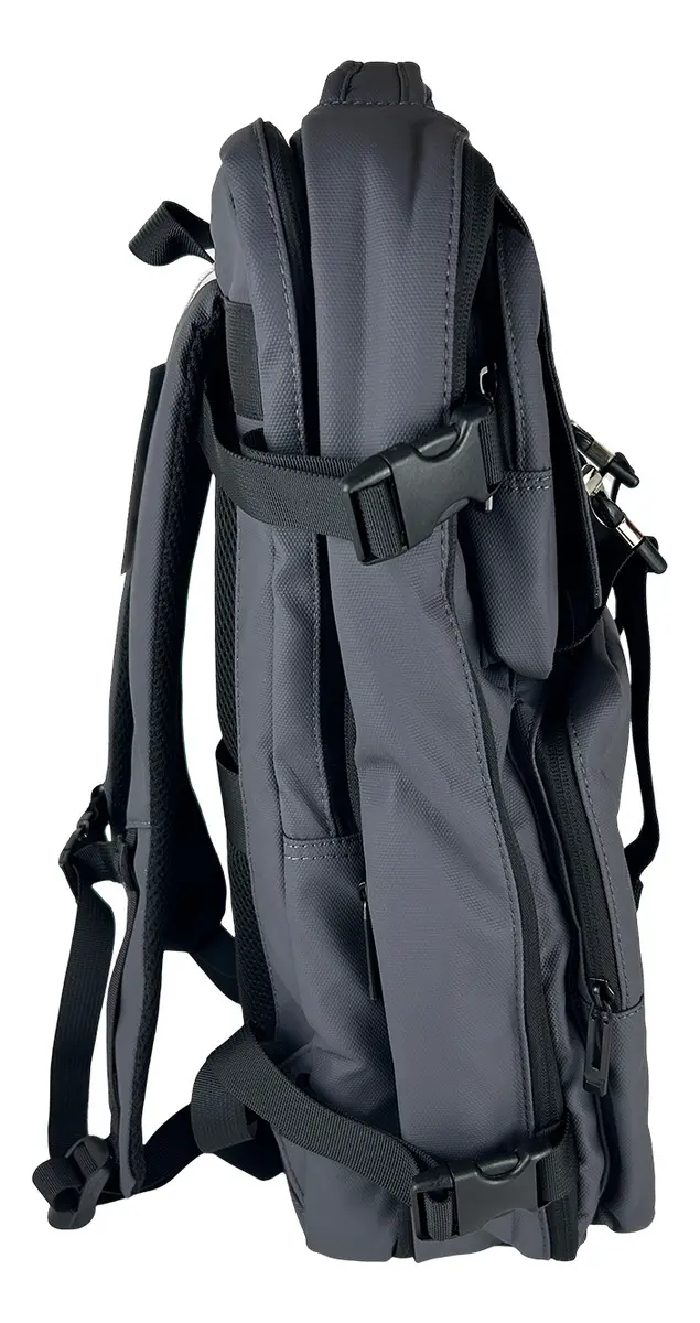 Mochila Carry On De Viaje Reforzada Dakota Impermeable Color Gris 2 Neceser De Regalo