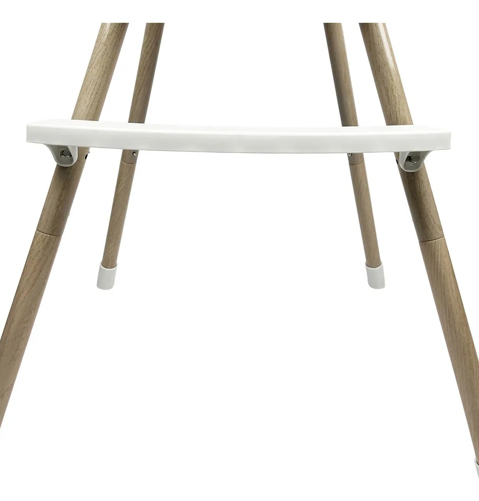 Silla Alta Para Bebé Dakota Seguridad Arnés 5 Puntos Patas De Caño Imitación Madera Color Rosa