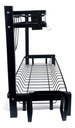 Escurridor De Platos Dakota 2 Niveles Para 16 Platos Acero Negro Mate