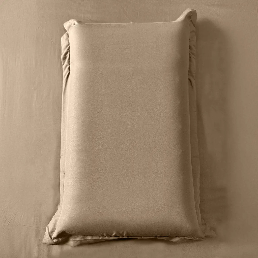Juego De Sábanas 196 Cm Largo X 182 Cm Ancho Dakota 600 Hilos Suaves Resistentes Color Beige