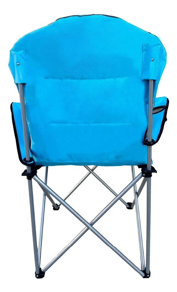 Combo 2 Sillas Director Camping Dakota 130 Kg Reforzada Pesca Caza Con Bolso Azul-gris