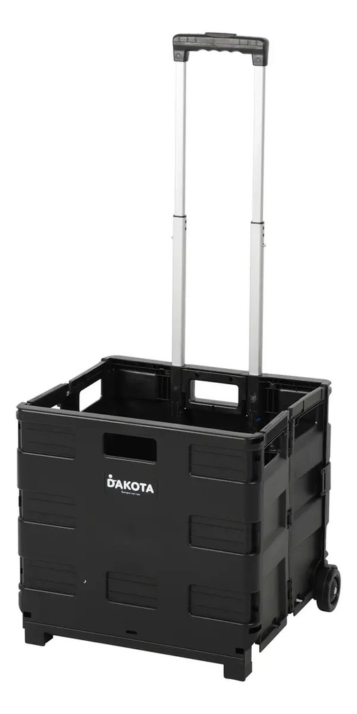 Carrito De Compras Dakota Plegable Multiuso Con Ruedas Resistentes Negro