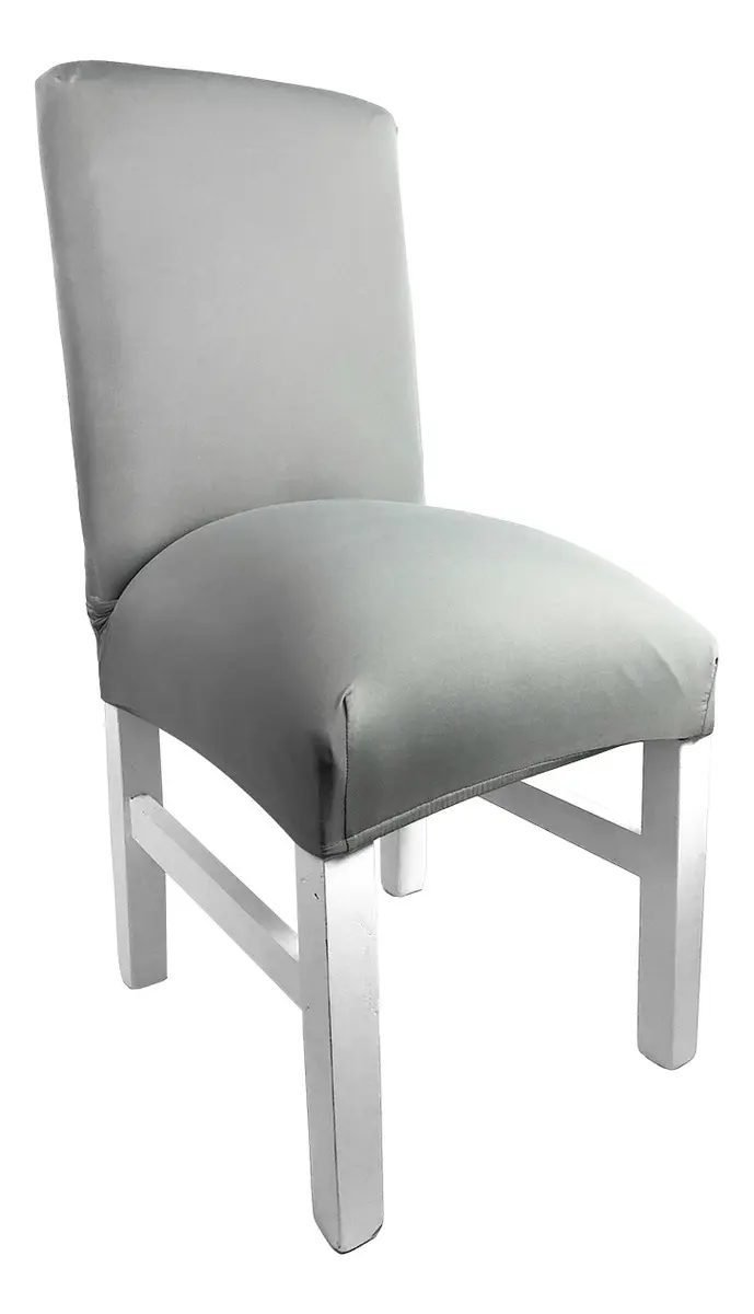 Fundas Cubre Sillas Elastizadas Dakota Pack X6 100% Poliéster Calidad Premium Color Cemento