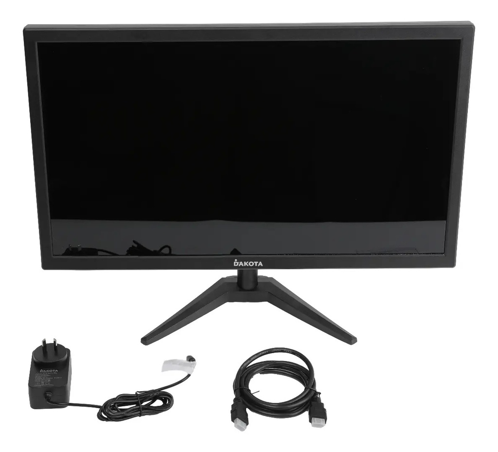 Monitor 27 Plano Dakota Full Hd 75hz Hdmi Vga Montaje Vesa Negro