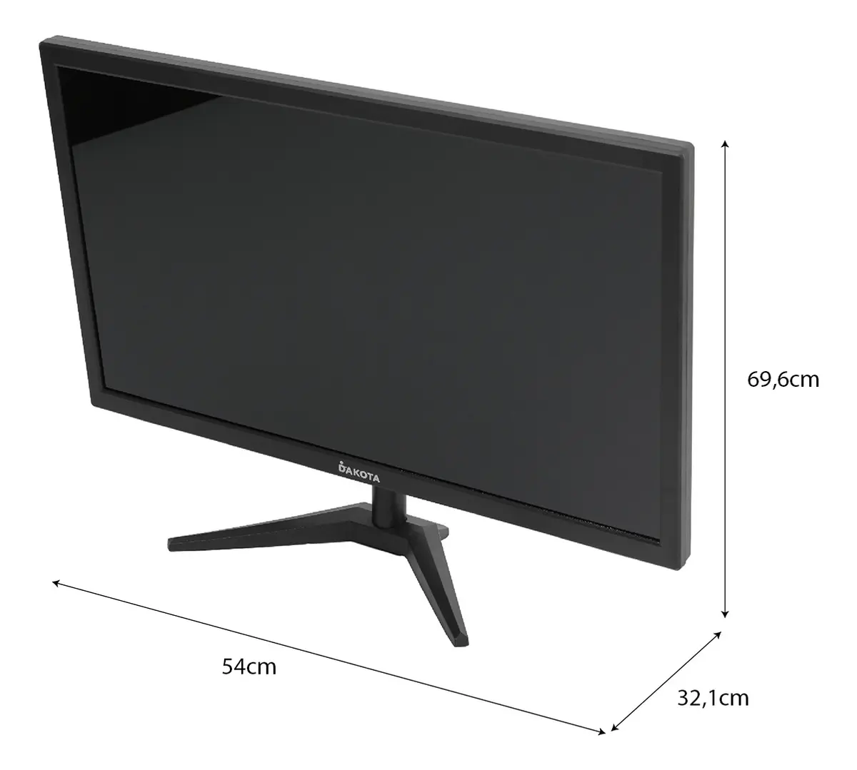 Monitor 24 Plano Dakota Full Hd 75hz Hdmi Vga Negro