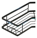 Set X 7 Organizador Ducha Dakota Estantes Repisa Para Baño Con Adhesivo Negrooo