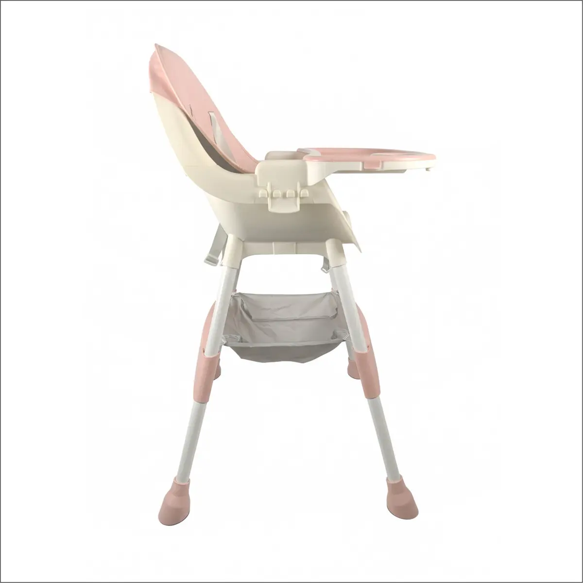 Silla De Comer Bebe 2en1 Portátil Dakota Alta Mesa Ajustable En Color Rosa