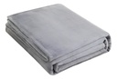 Frazada Manta Franela 200x230 Dakota Fra003 Media Estación Color Gris Liso 1 Kg