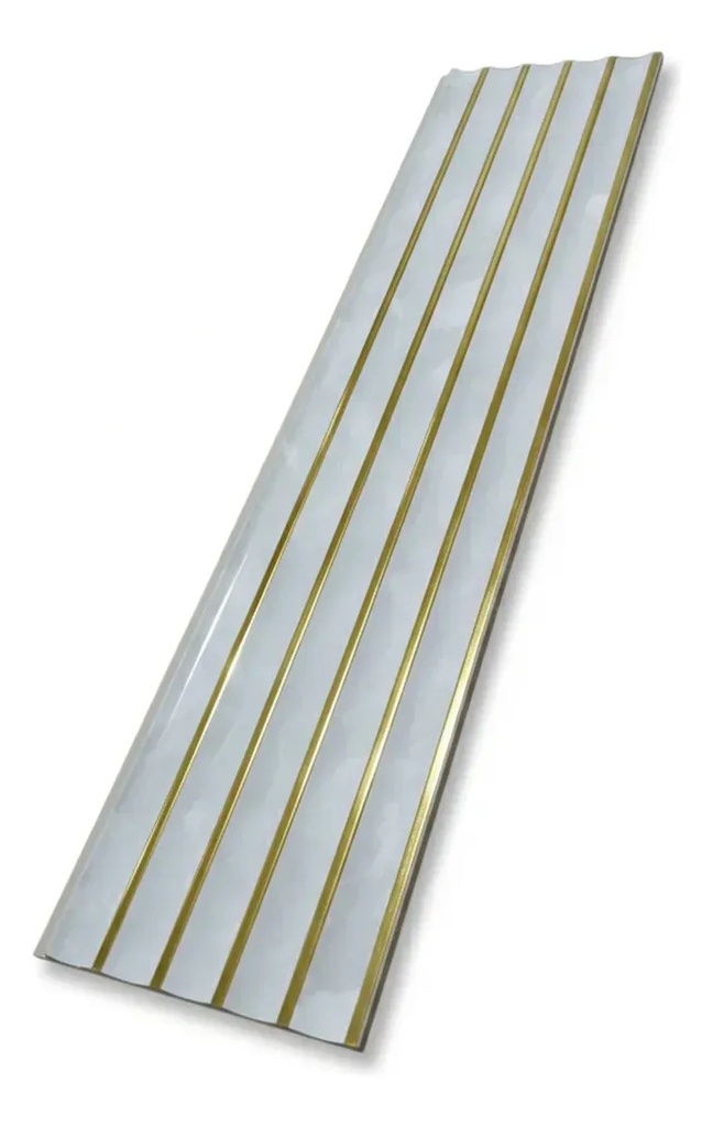 Dakota Wpc001 Rayas Gris Con Dorado