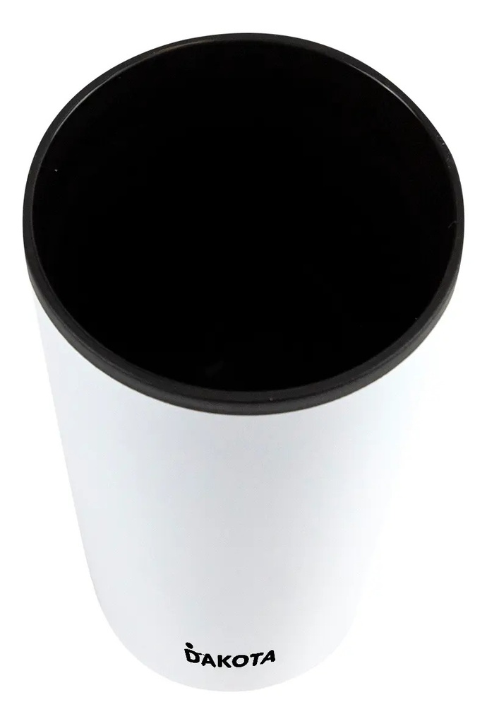 Vaso Térmico 400ml Dakota Plástico Con Tapa Frio Calor Color Blanco Liso