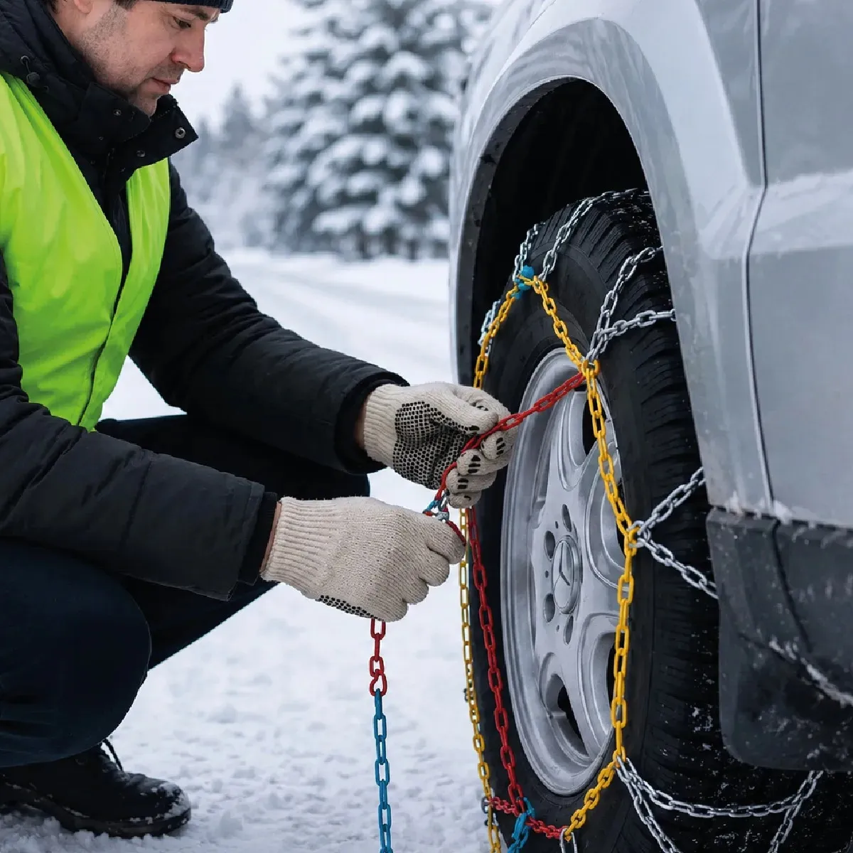Combo CD240 + Guantes + Chaleco Reflector + Linterna LED de Regalo