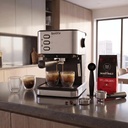 COMBO CAF001 CAFETERA + SET TAZA DOBLE PARED x 4 + CAFE MOLIDO ITALIANO