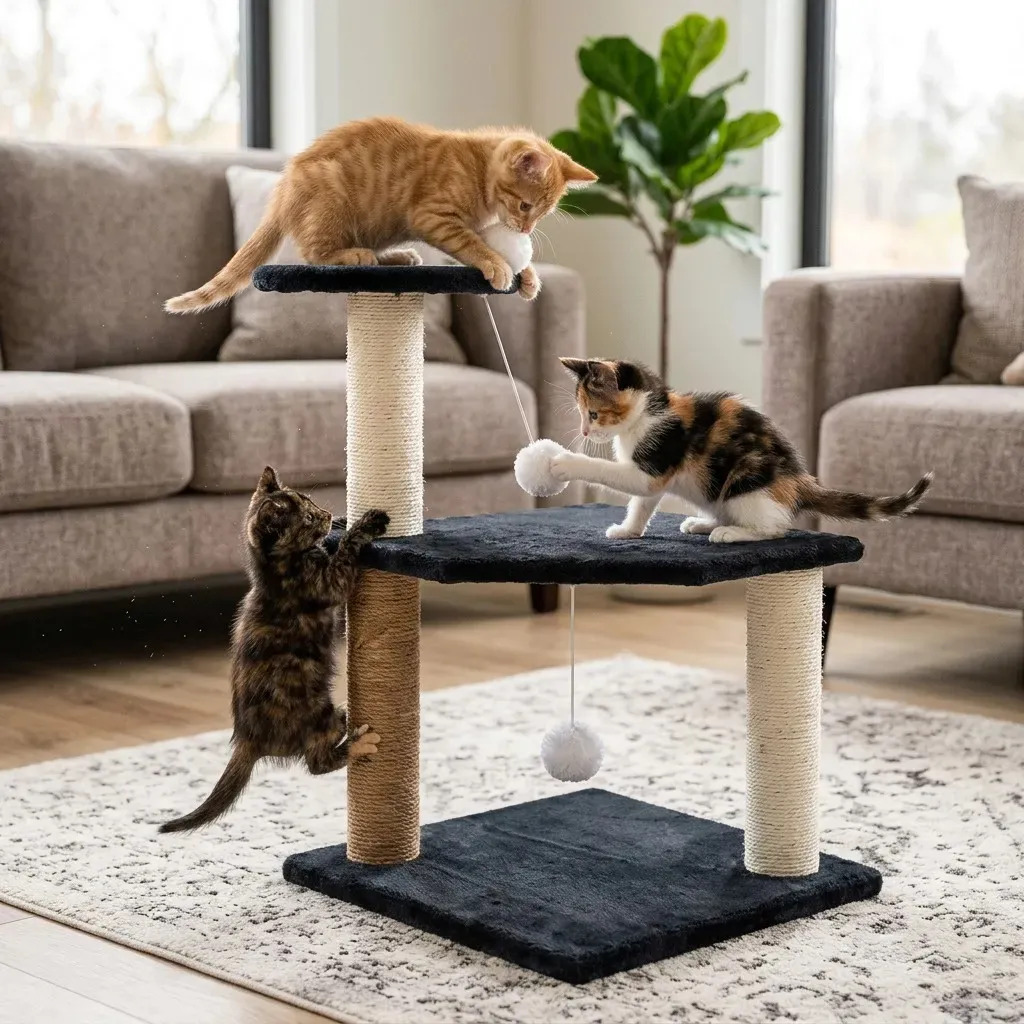 RASCADOR DE GATOS MTL RESISTENTE HIGIENICO SUAVE GRIS