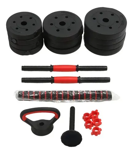 Combo 2 Juegos Mancuernas Ajustables + Botella Deportiva Fit