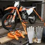 Set 2 Cintas Amarre Crique 25mm X 5m 350kg Hamilton Htt207 Naranja Ratchet Incluye Guantes Moteados