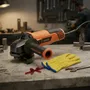 Amoladora Angular Hamilton 115mm 850W HAA001 Naranja Eléctrica Incluye Guante Vaqueta Medio