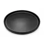 Set 6 Plato Postre Negro 19 Cm Cerámica Lisa Entrada Guarnición