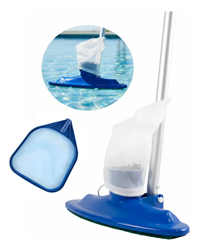 [118000 - 0714604087014] Kit Limpieza de Piscina Aspirador + Peneira + Haste
