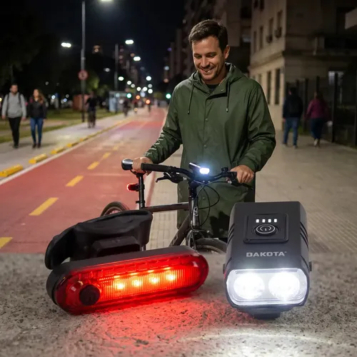 Juego Luces Bicicleta Fitness 3390