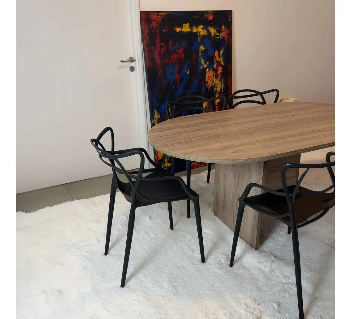 [ALF240 BLANCO - 727373186987] Alfombra Pelo 200x240cm Dakota Suave Antideslizante Multiuso Living Dormitorio Color Blanco ALF240
