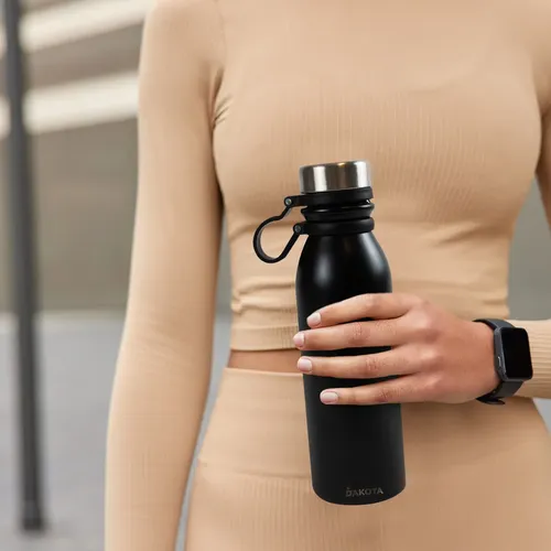 [B600SS NEGRO] Botella 600ml Negro Fitness B600SS