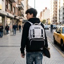 Mochila Infantil Color Gris BAG-INF001
