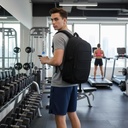 Mochila Dakota Porta Notebook Reforzada Ejecutiva Gym Color Negra BAG011